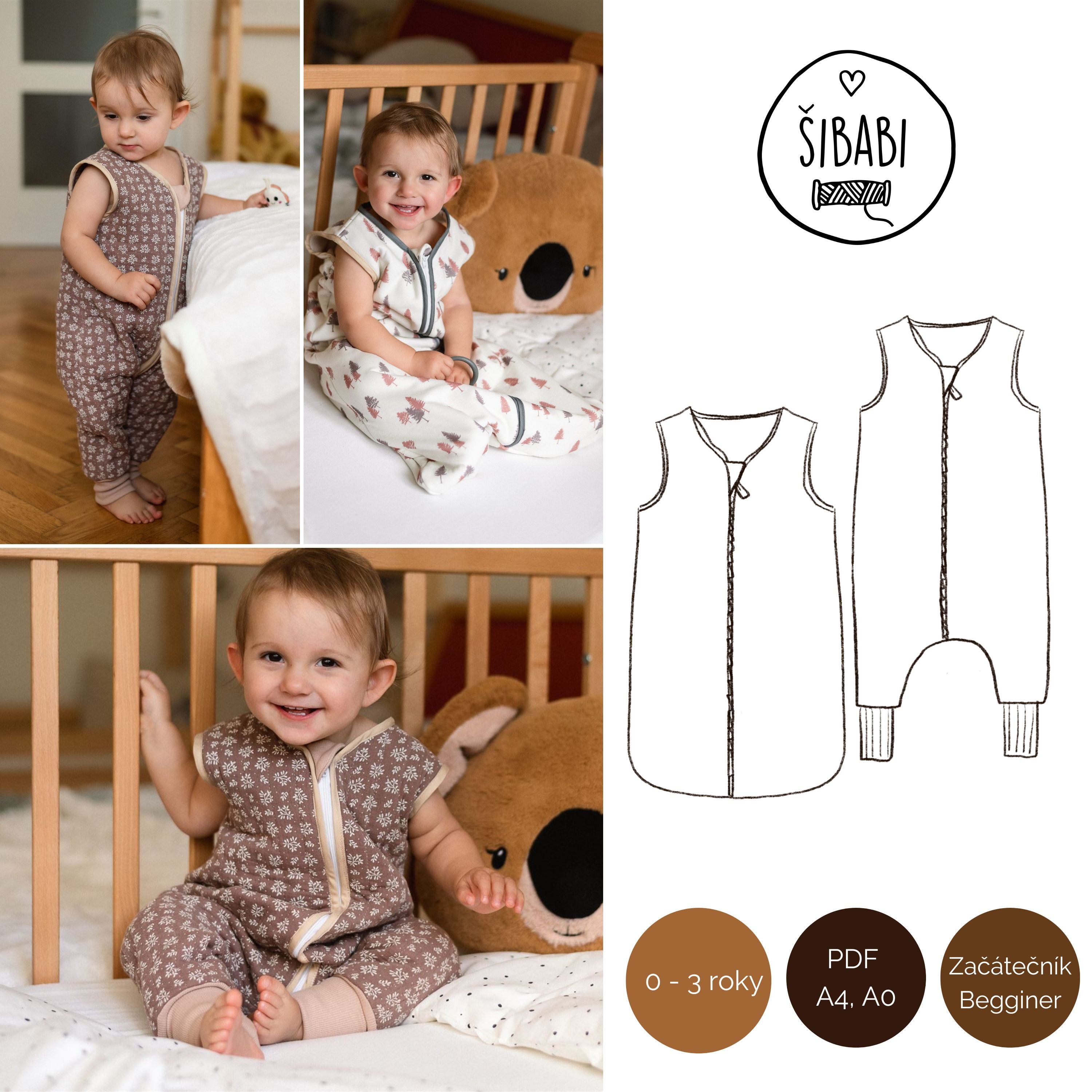 Sleepy Baby Sleeping Bag Sewing Pattern