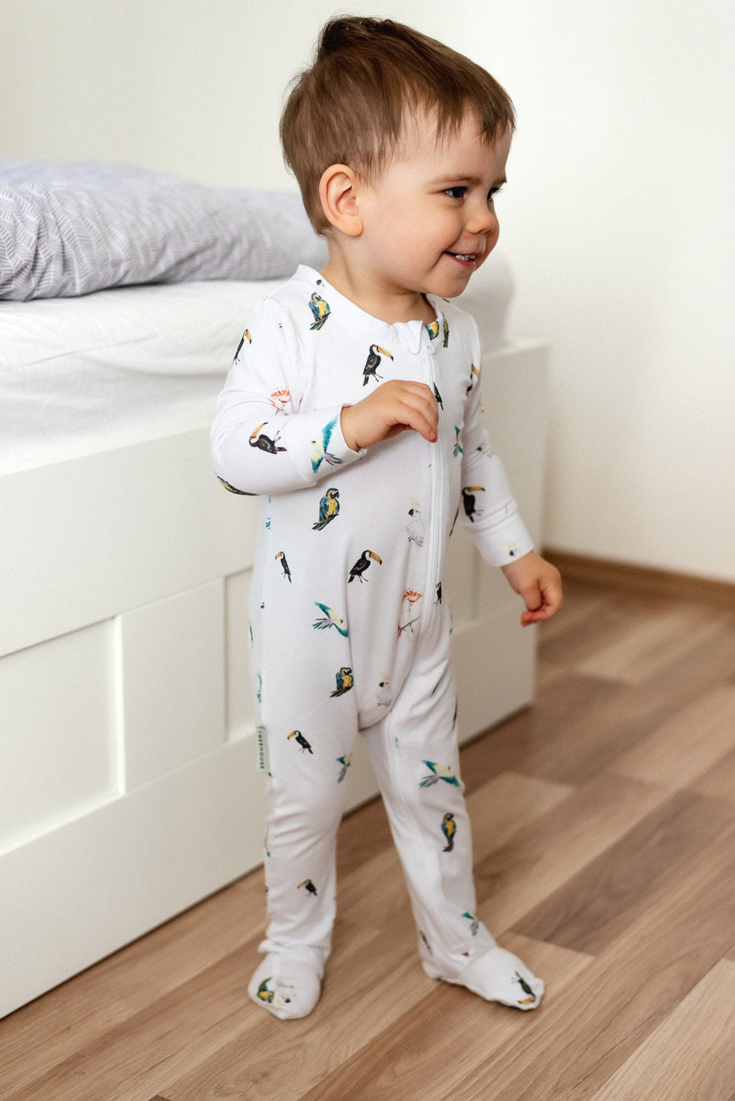 Rose Baby Romper Sewing Pattern with Zipper