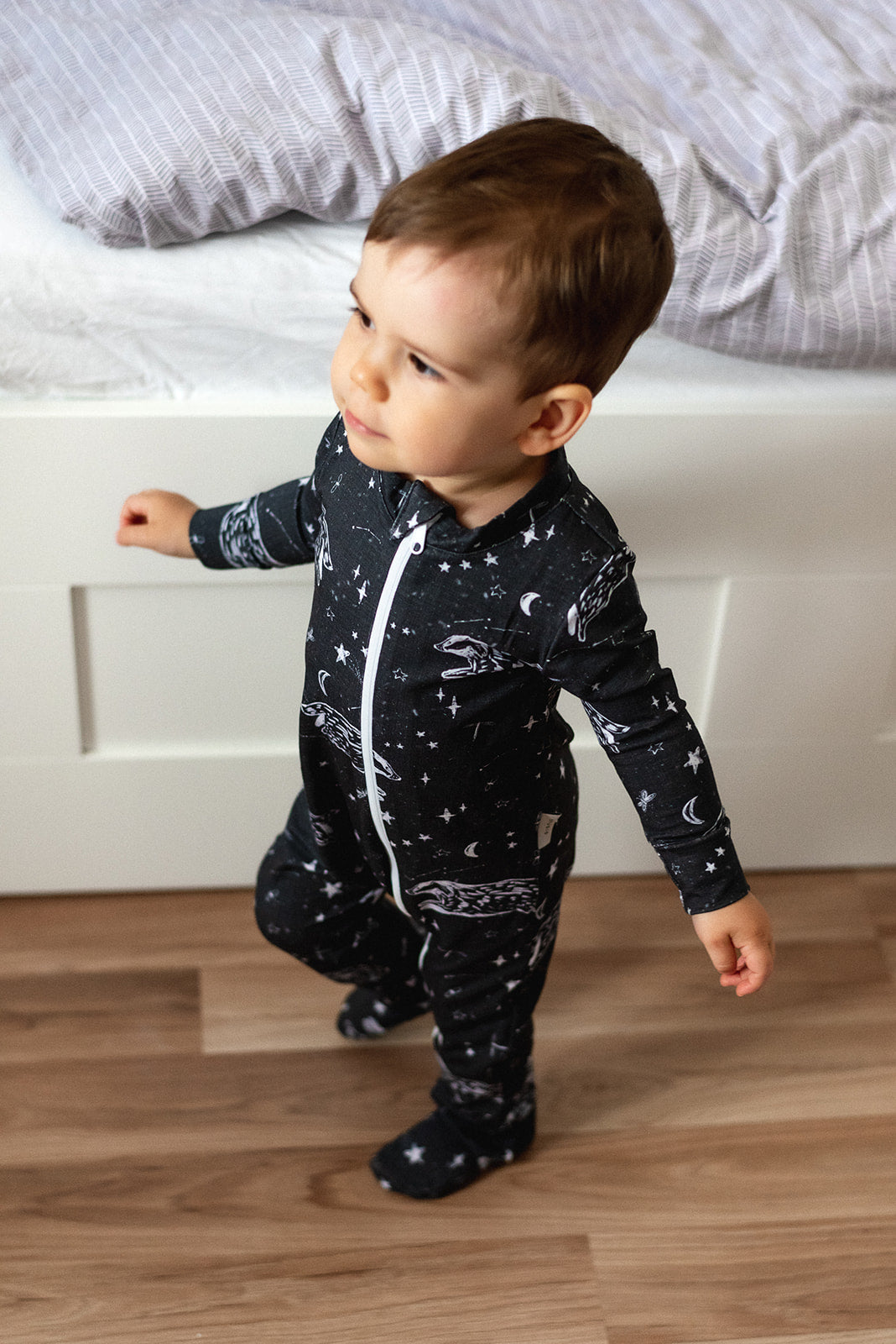 Rose Baby Romper Sewing Pattern with Zipper