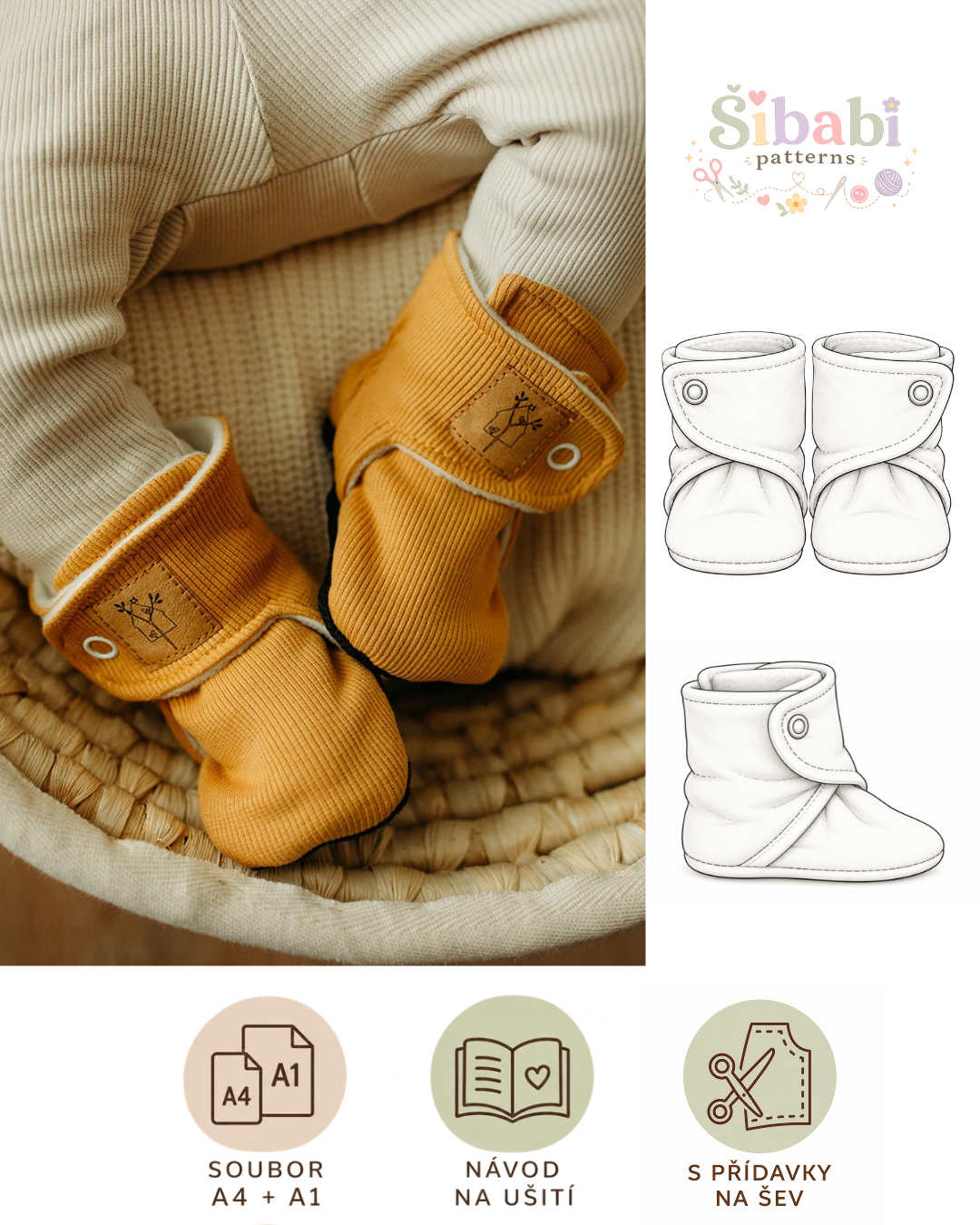 Mimi baby comfort booties