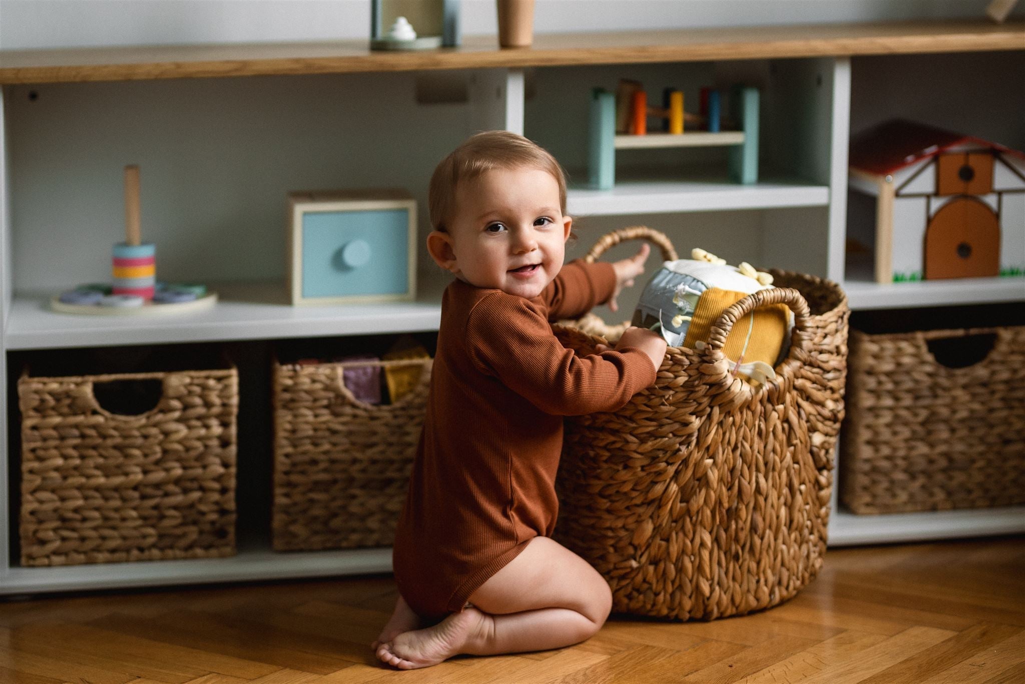 Střih na dětské body s rozepínáním na rameni "Baby" 50 -98 - Šibabi.cz