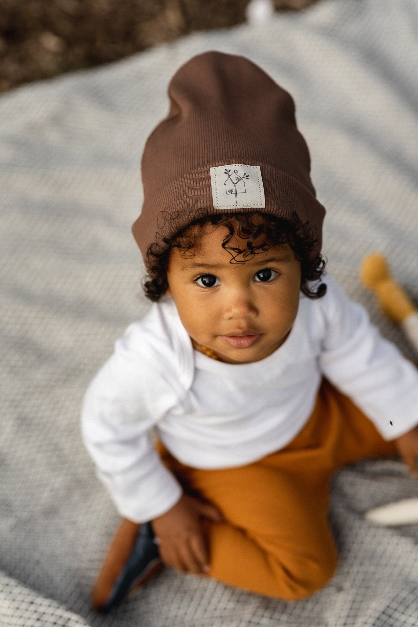 Čepice Ribb pro začátečníky - pouze 2 díly střihu, základní švy