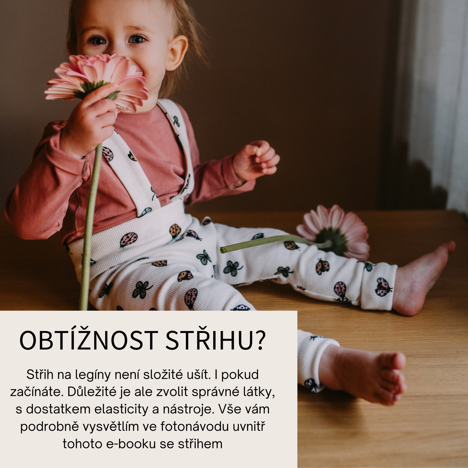 PDF střih na dětské legíny na traky s vysokým pasem "El paso" 56 - 92