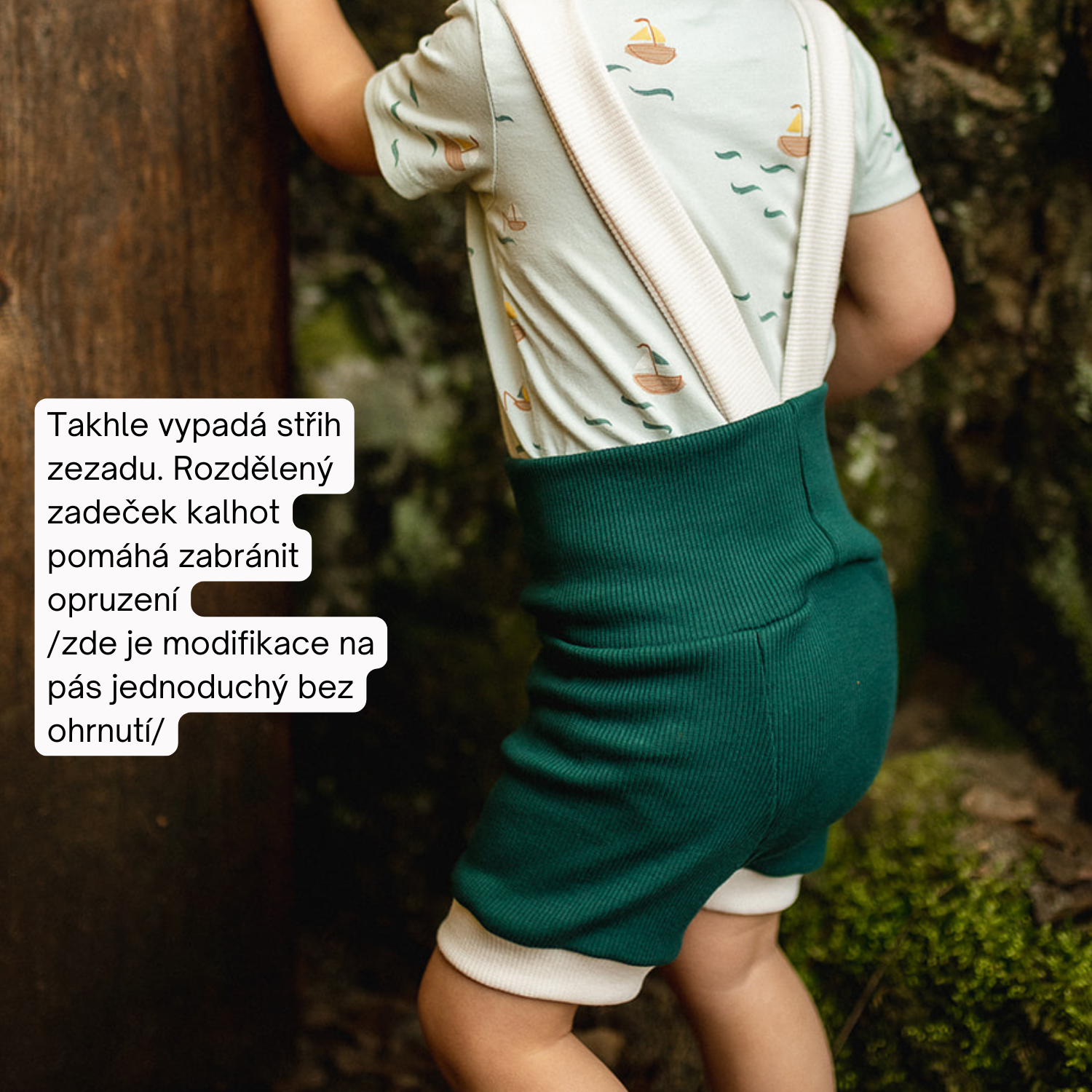 Elektronický střih na dětské kraťasy - Šibabi.cz 