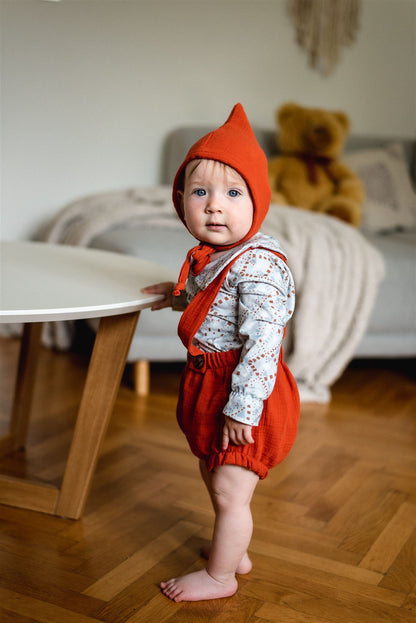 PDF střih na dětské šortky s laclem na knoflíčky "Joss"