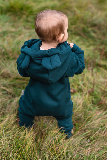 New York kids sweat overal with hoodie and ears