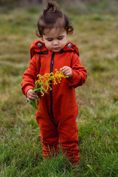 New York kids sweat overal with hoodie and ears