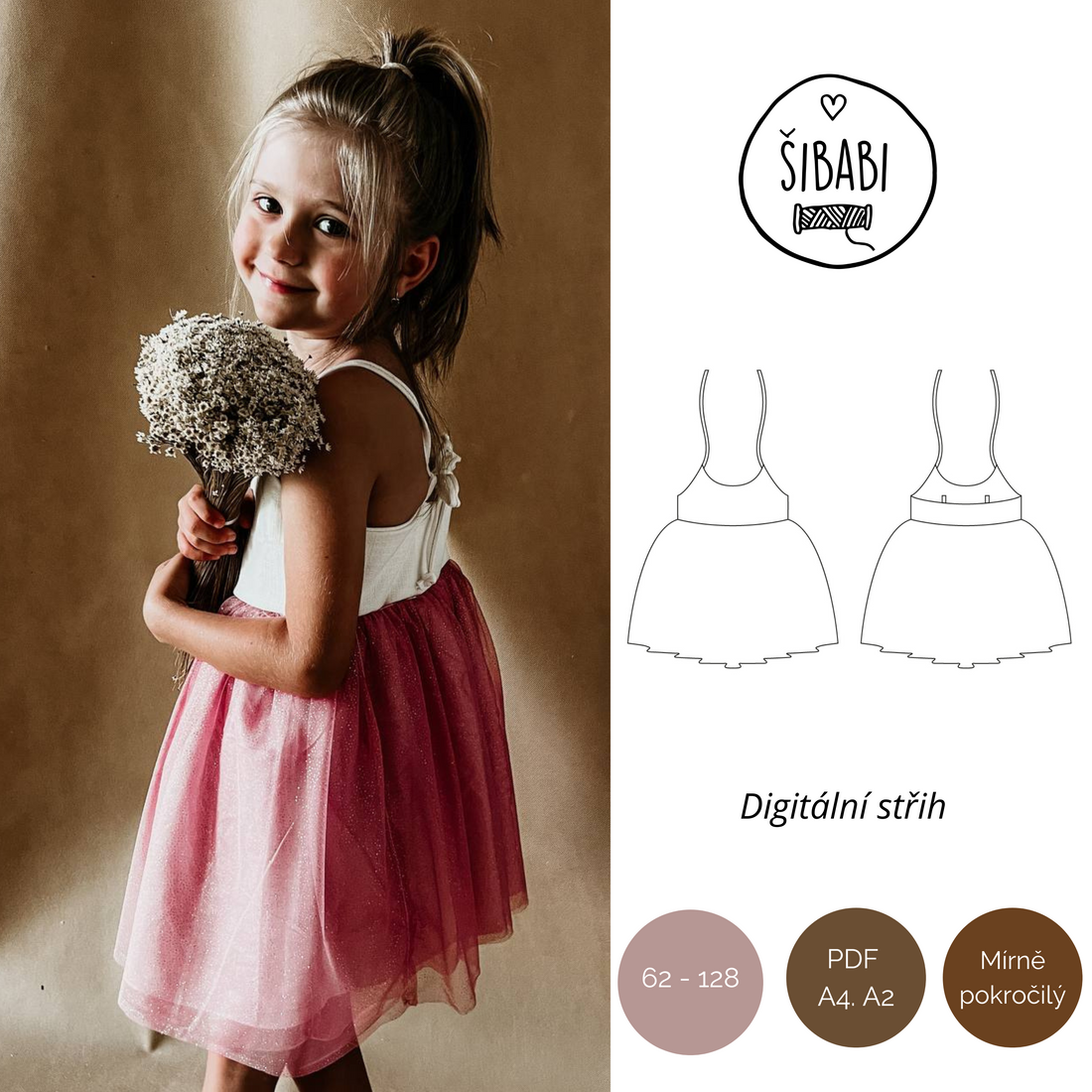 Megan Girls Birthday Tutu Dress Pattern 