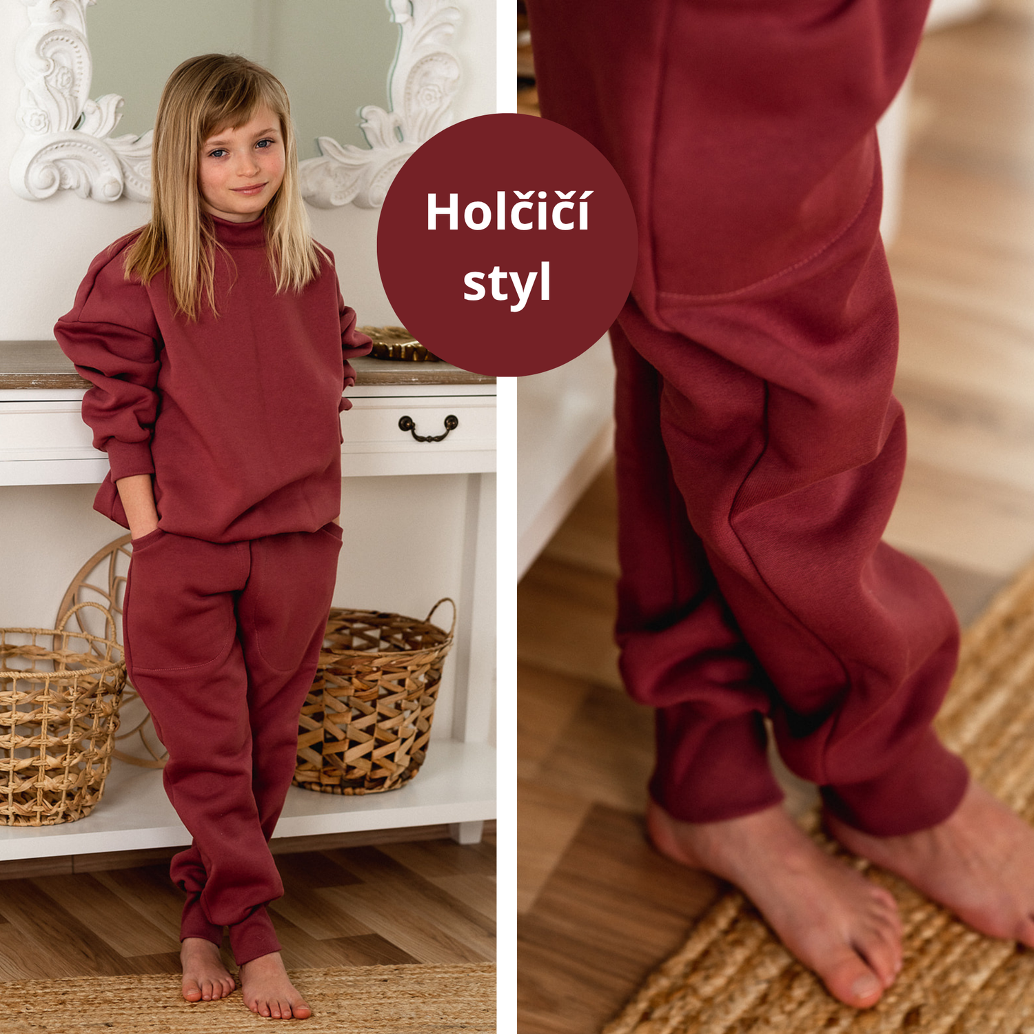 Tampa kids joggers pattern with pocket