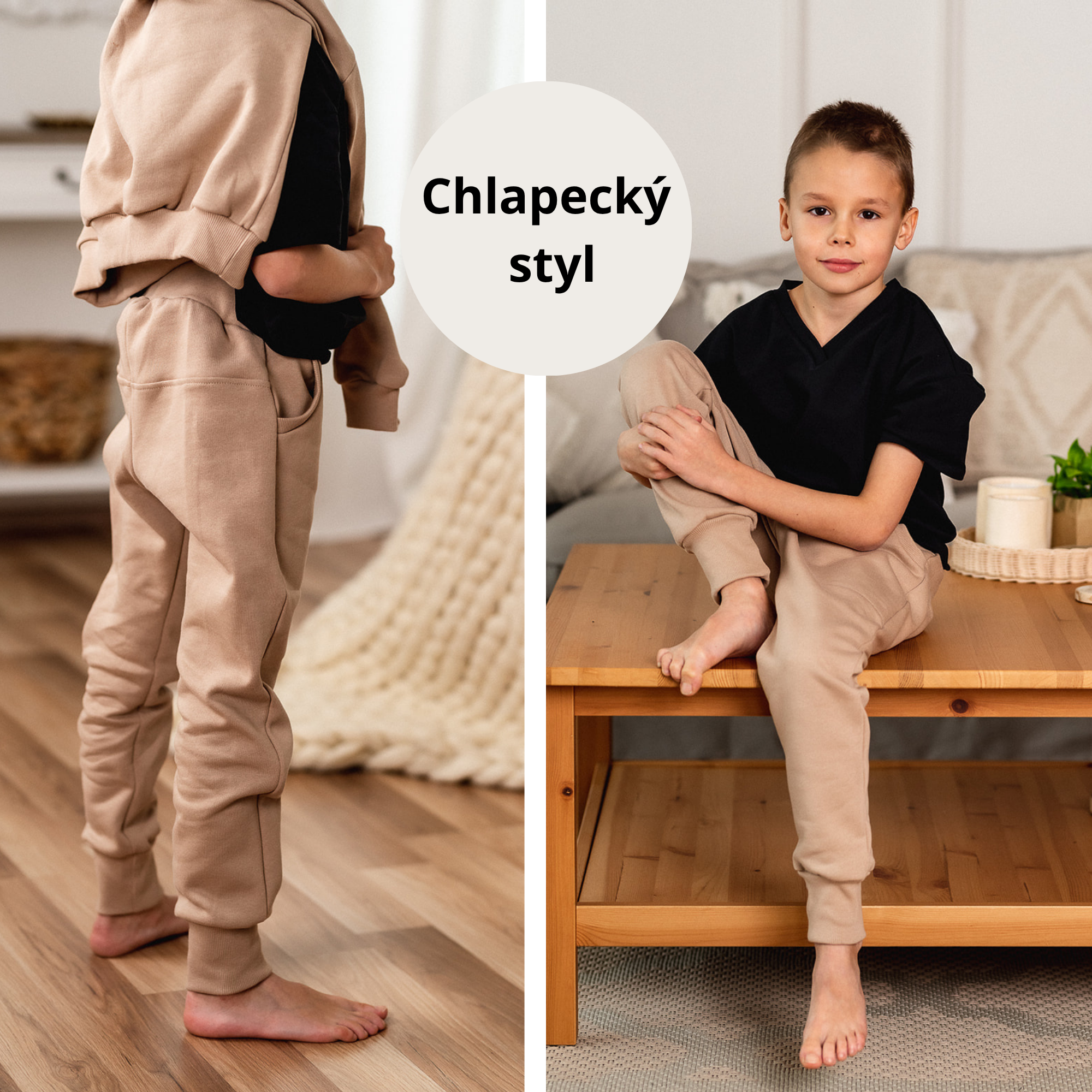 Tampa kids joggers pattern with pocket