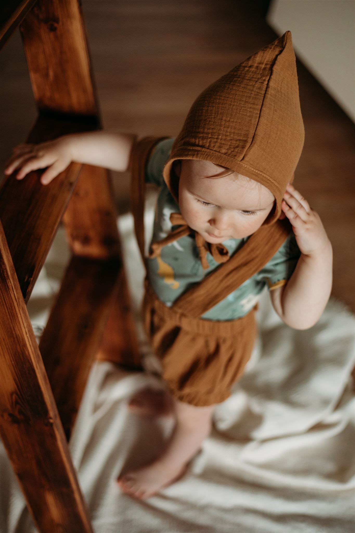 PDF střih na dětské šortky s laclem na knoflíčky "Joss"