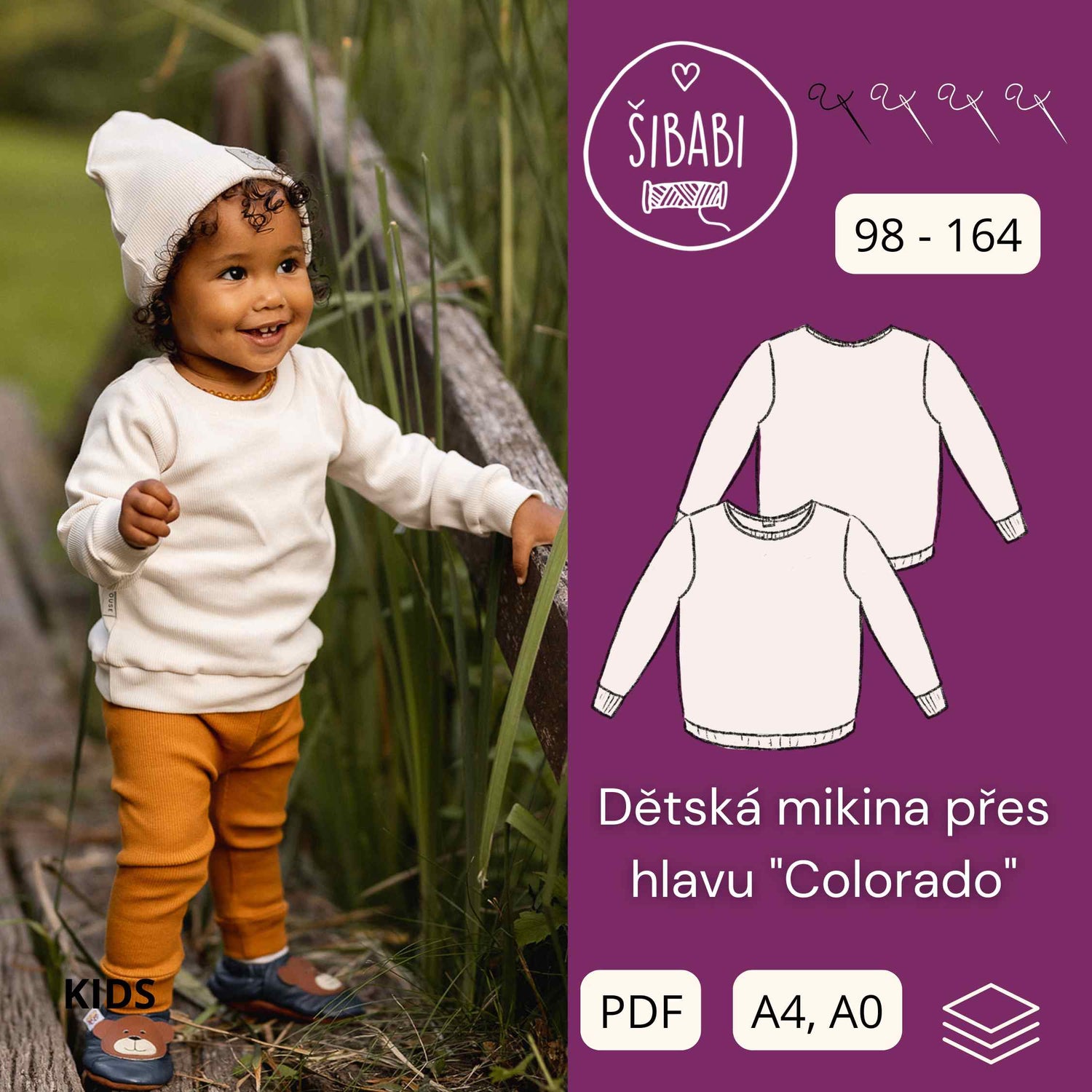 Colorado Kids Easy Sweatshirt Pattern