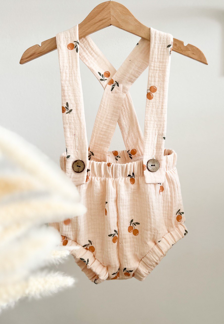 Joss baby and kids retro short with suspenders