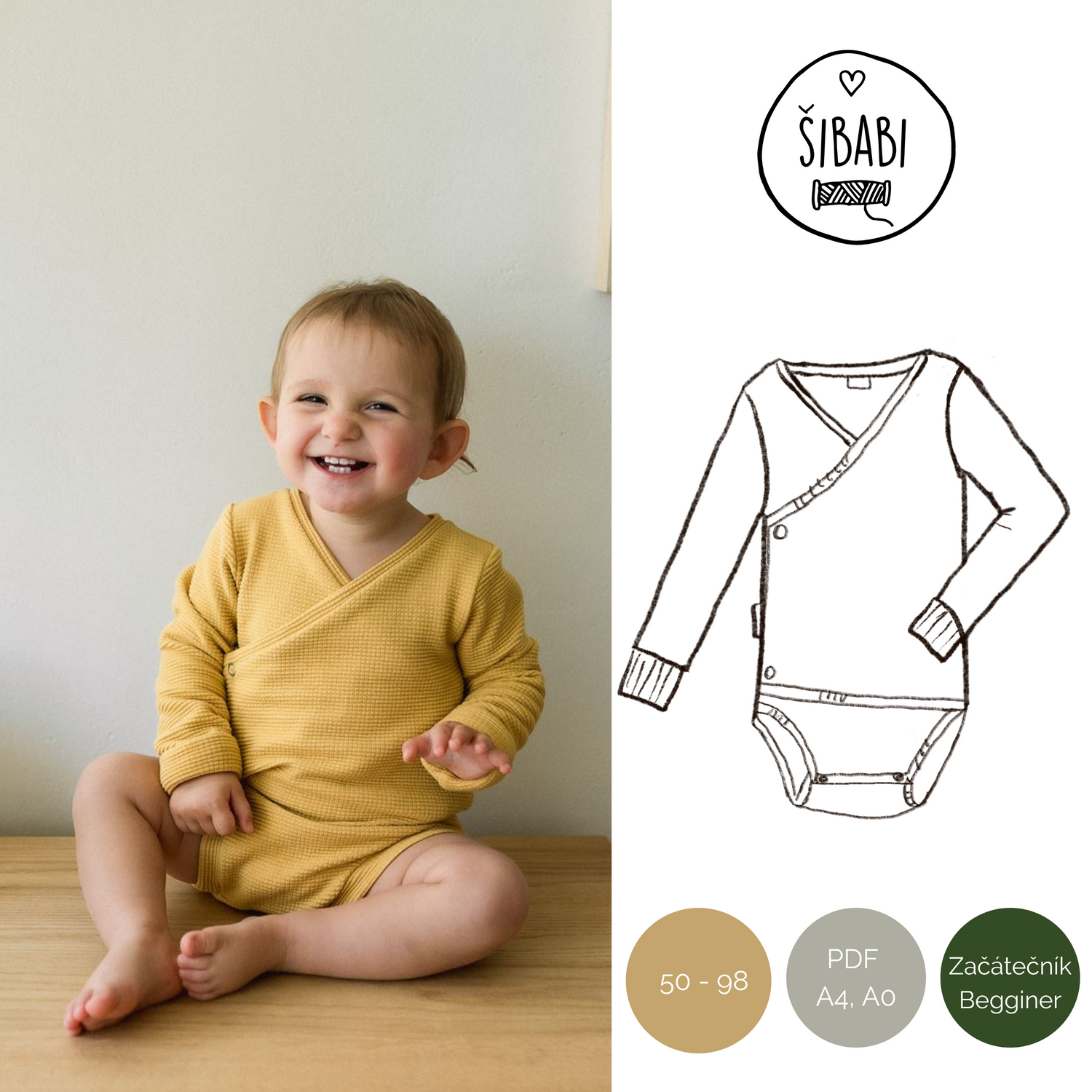 Baby Bodysuit Sewing Pattern Bundle