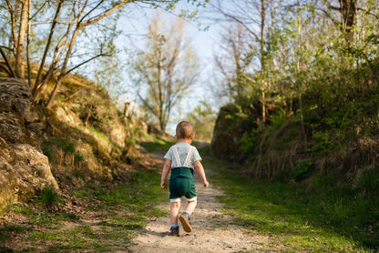 Baby Suspender Shorts with Hight Waistband