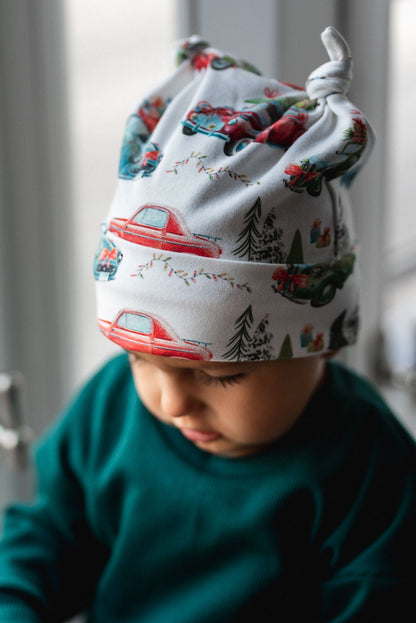 Střih na čepičku pro miminko s uzlíky "Mike" 0 - 2 roky - Šibabi.cz