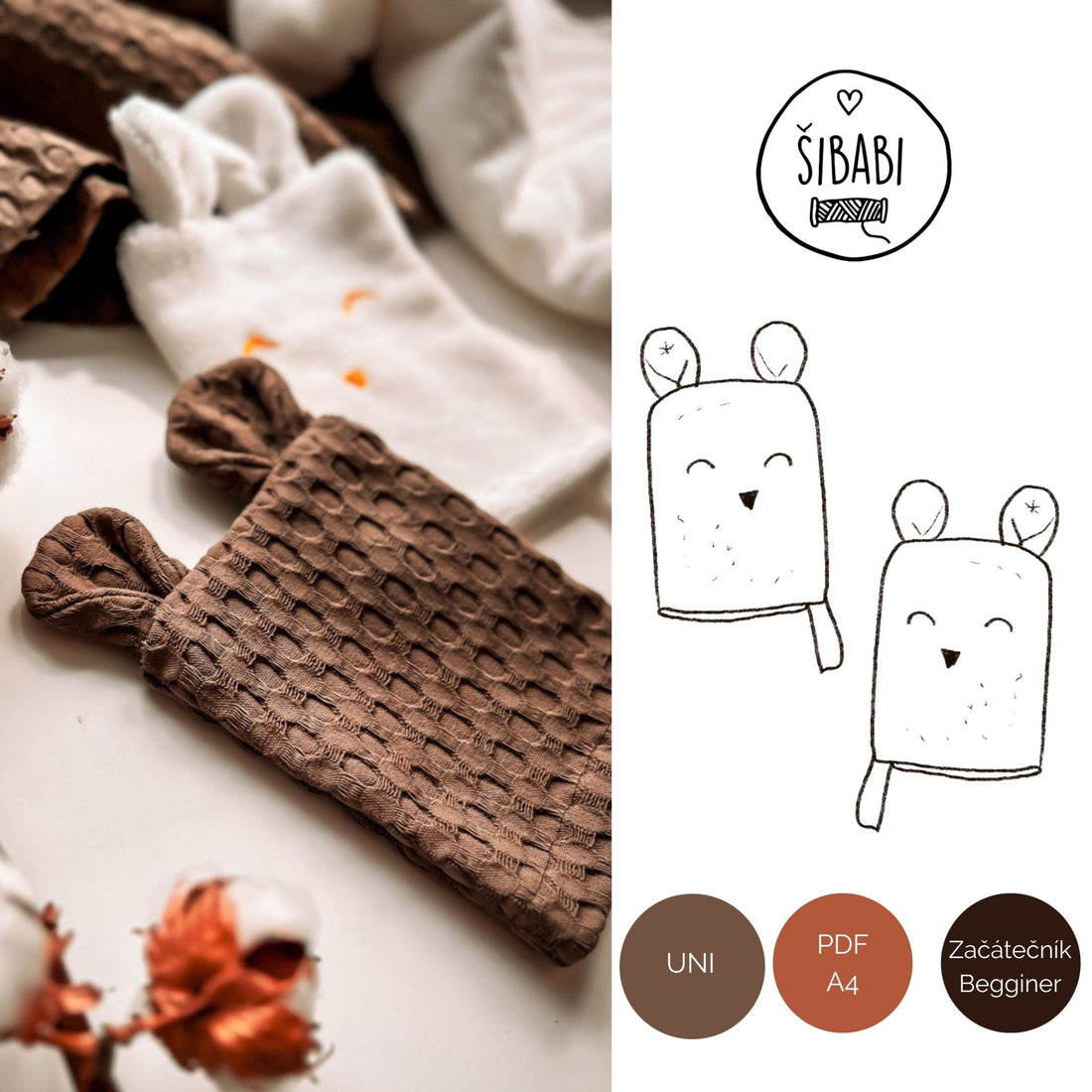 Střih na žínku do koupele "Bath" - Šibabi.cz